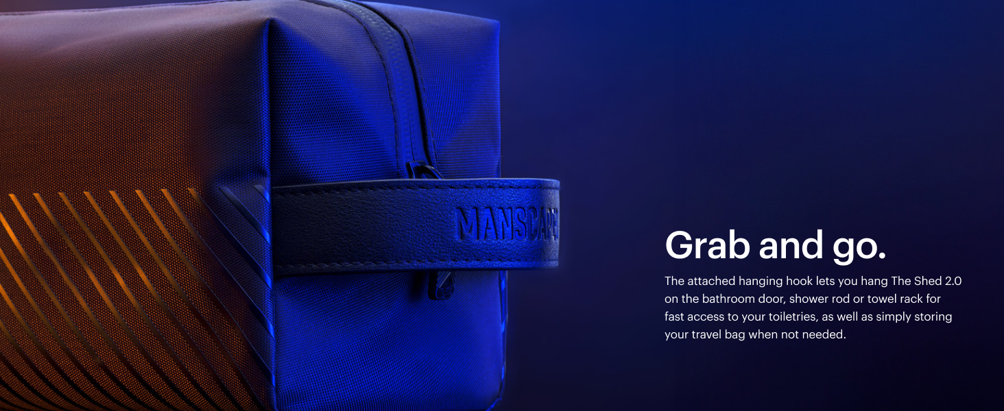 manscaped shed toiletry bag travel nylon toiletries