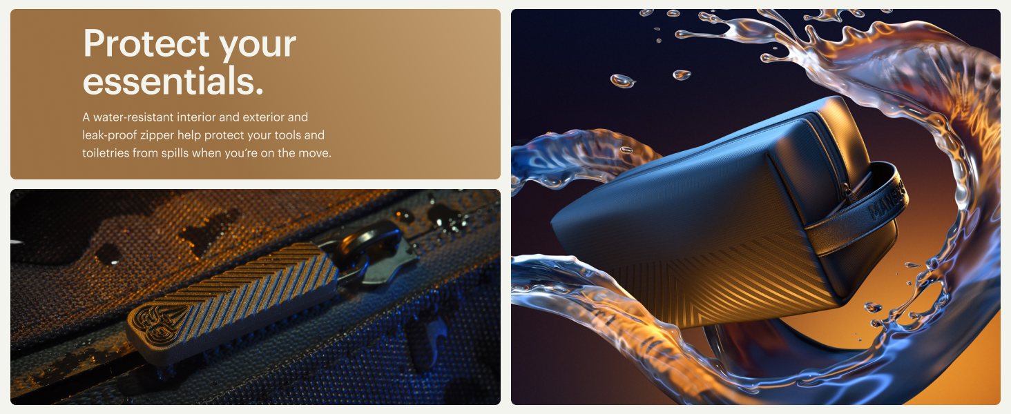 manscaped shed toiletry bag travel nylon toiletries